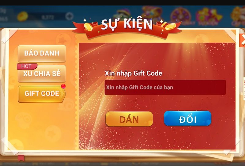 Hướng dẫn cách nhập Giftcode Dwin68 tại cổng game